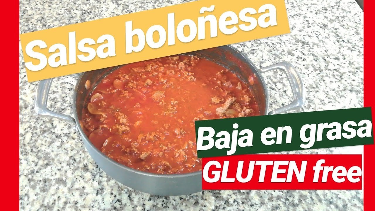 Salsa boloñesa con carne molida baja en grasa