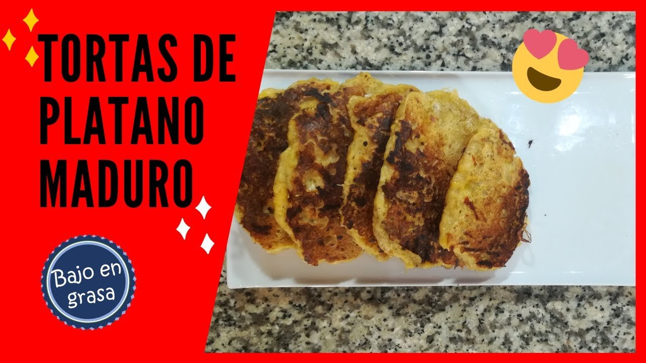 Tortas de plátano maduro con queso